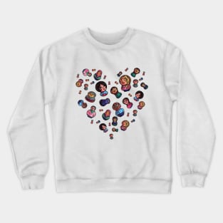 Russian Dolls Heart Crewneck Sweatshirt